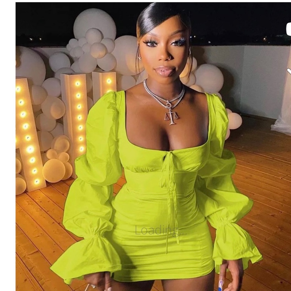 Lime Green Dress